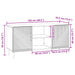 Cabinet TV Alb 102 x 34,5 x 50 cm Lemn prelucrat - WALTI WALTI