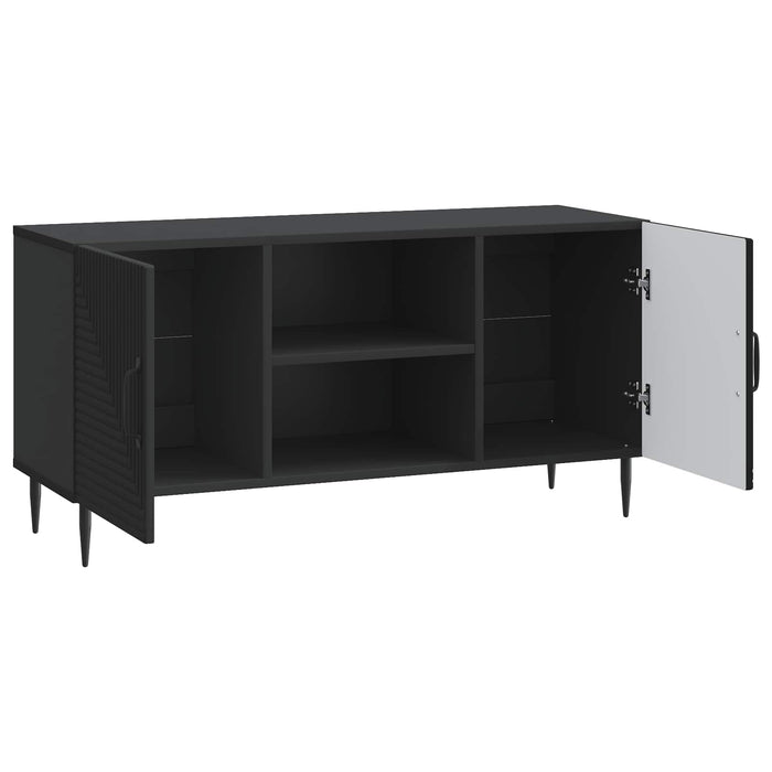 Cabinet TV Negru 102 x 34,5 x 50 cm Lemn prelucrat - WALTI WALTI