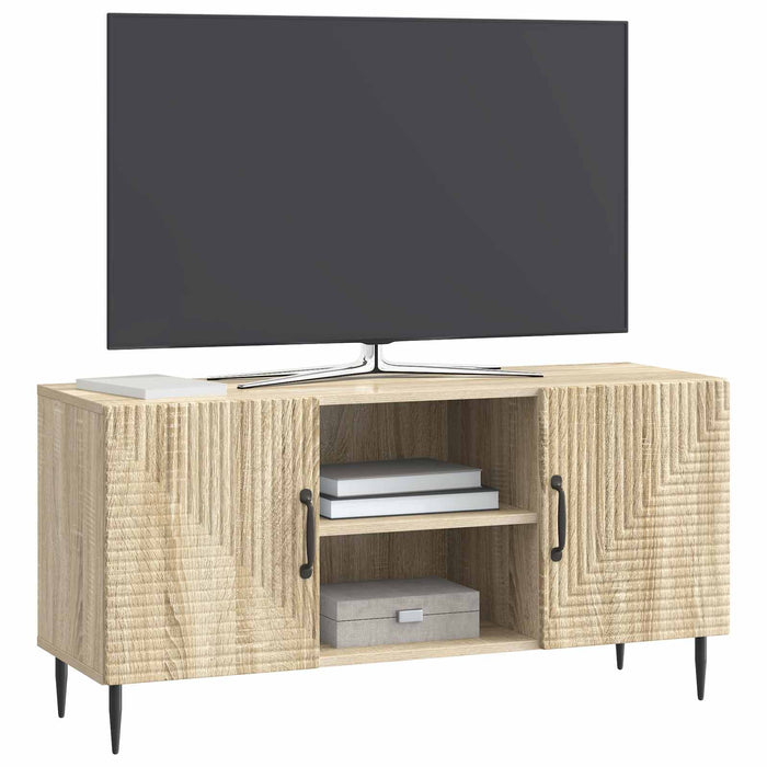 Cabinet TV Stejar Sonoma 102 x 34,5 x 50 cm Lemn prelucrat - WALTI WALTI