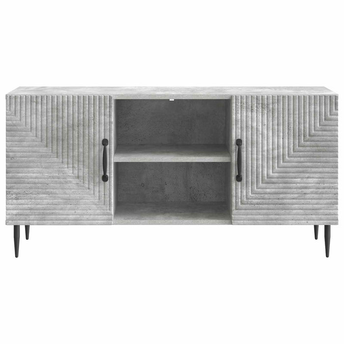 Cabinet TV Gri Beton 102 x 34,5 x 50 cm Lemn prelucrat - WALTI WALTI