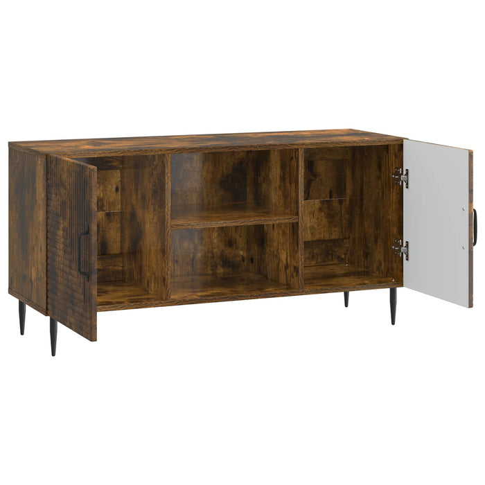 Cabinet TV Stejar fumuriu 102 x 34,5 x 50 cm Lemn prelucrat - WALTI WALTI