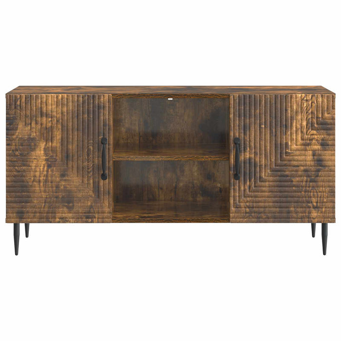 Cabinet TV Stejar fumuriu 102 x 34,5 x 50 cm Lemn prelucrat - WALTI WALTI