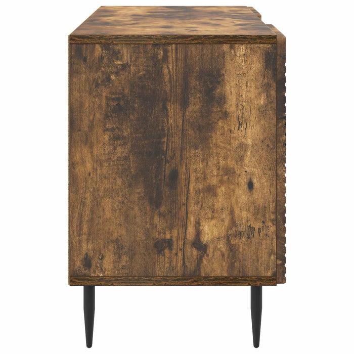 Cabinet TV Stejar fumuriu 102 x 34,5 x 50 cm Lemn prelucrat - WALTI WALTI