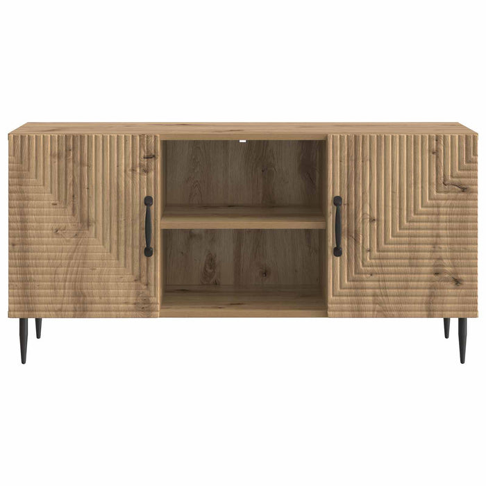 Cabinet TV Stejar Artizanal 102 x 34,5 x 50 cm Lemn prelucrat - WALTI WALTI