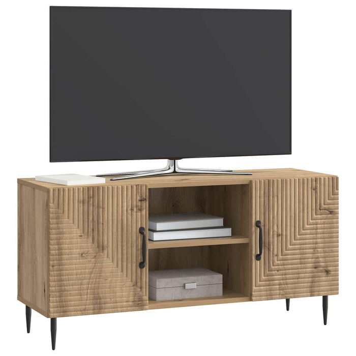 Cabinet TV Stejar Artizanal 102 x 34,5 x 50 cm Lemn prelucrat - WALTI WALTI