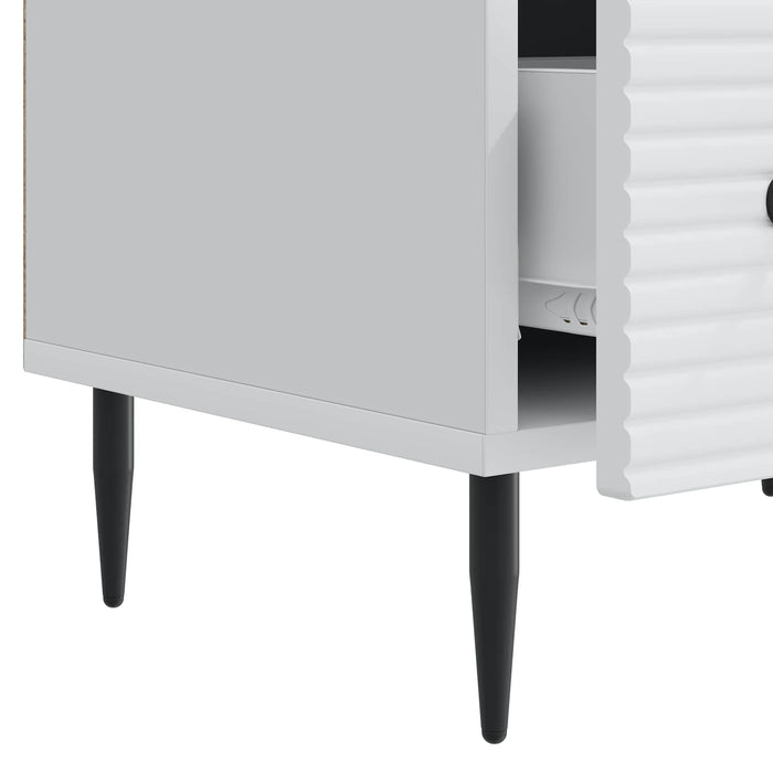 Cabinet TV cu sertar Alb 147 x 34,5 x 30 cm Lemn prelucrat - WALTI WALTI