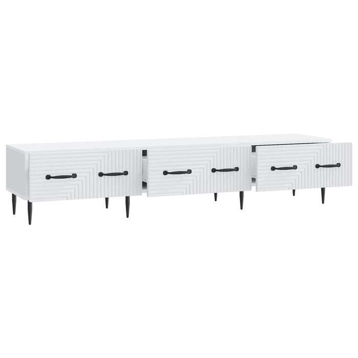 Cabinet TV cu sertar Alb 147 x 34,5 x 30 cm Lemn prelucrat - WALTI WALTI