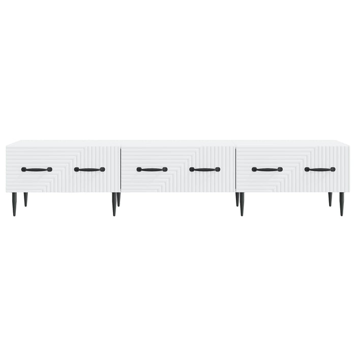 Cabinet TV cu sertar Alb 147 x 34,5 x 30 cm Lemn prelucrat - WALTI WALTI
