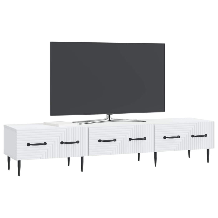 Cabinet TV cu sertar Alb 147 x 34,5 x 30 cm Lemn prelucrat - WALTI WALTI