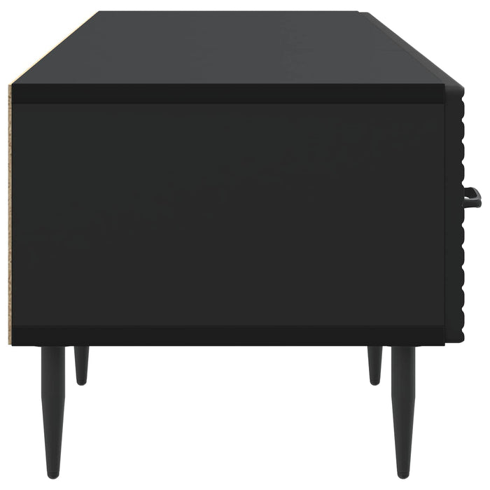 Cabinet TV cu sertar Negru 147 x 34,5 x 30 cm Lemn prelucrat - WALTI WALTI