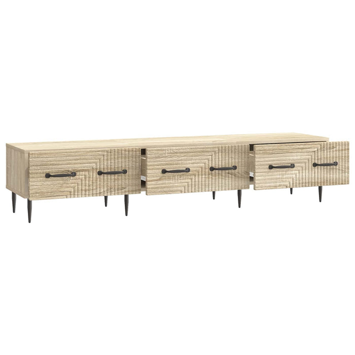 Cabinet TV Stejar Sonoma 147 x 34,5 x 30 cm Lemn prelucrat - WALTI WALTI
