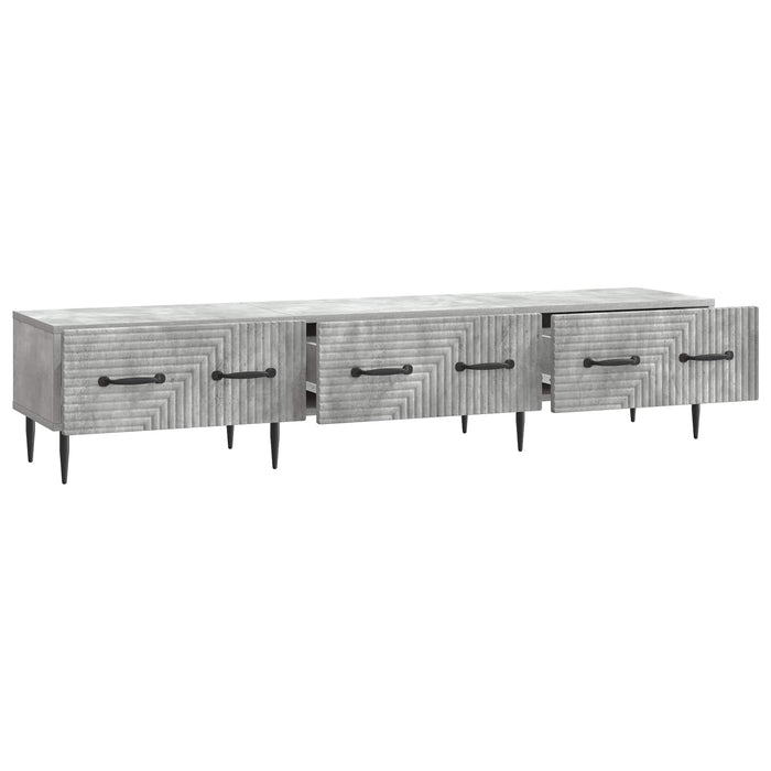 Cabinet TV Gri Beton 147 x 34,5 x 30 cm Lemn prelucrat - WALTI WALTI