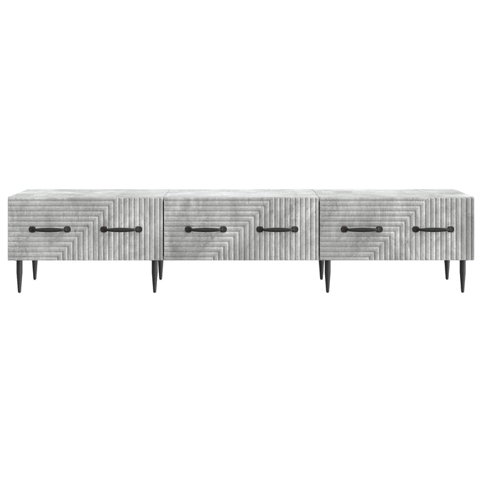 Cabinet TV Gri Beton 147 x 34,5 x 30 cm Lemn prelucrat - WALTI WALTI