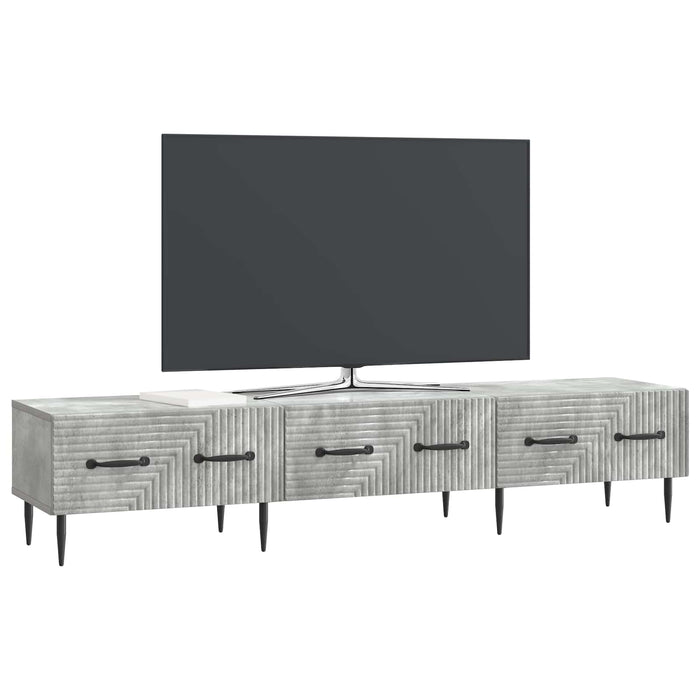 Cabinet TV Gri Beton 147 x 34,5 x 30 cm Lemn prelucrat - WALTI WALTI