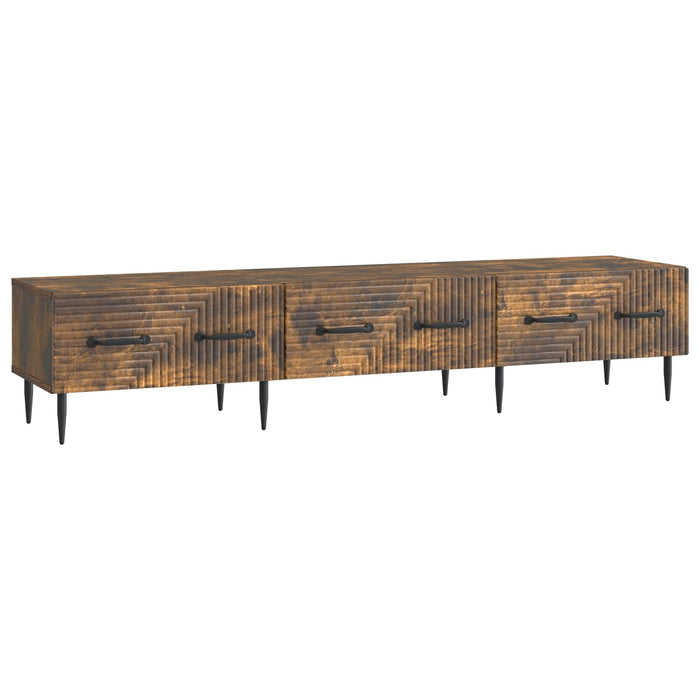 Cabinet TV Stejar fumuriu 147 x 34,5 x 30 cm Lemn prelucrat - WALTI WALTI