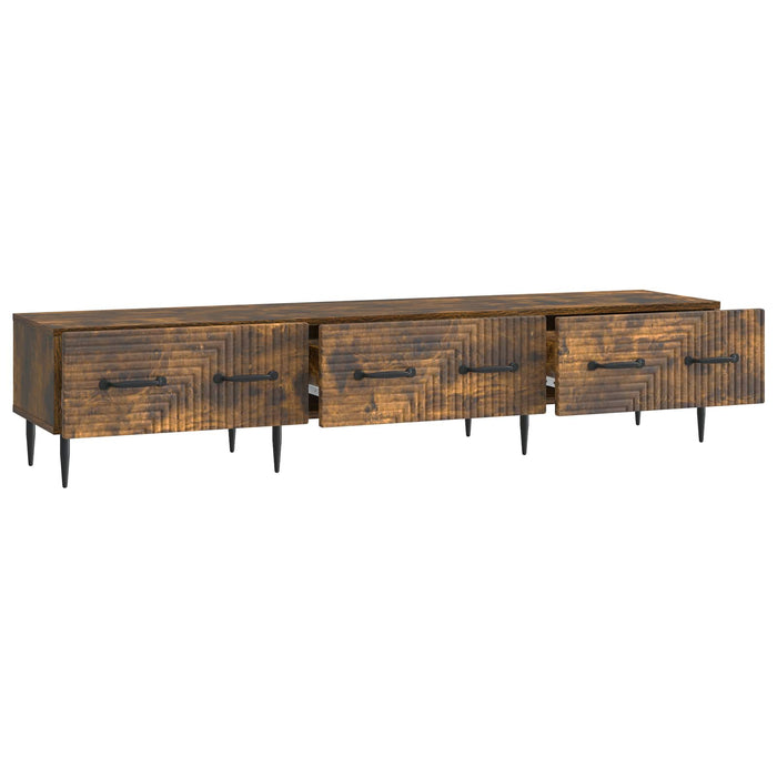 Cabinet TV Stejar fumuriu 147 x 34,5 x 30 cm Lemn prelucrat - WALTI WALTI
