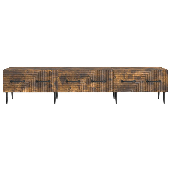 Cabinet TV Stejar fumuriu 147 x 34,5 x 30 cm Lemn prelucrat - WALTI WALTI