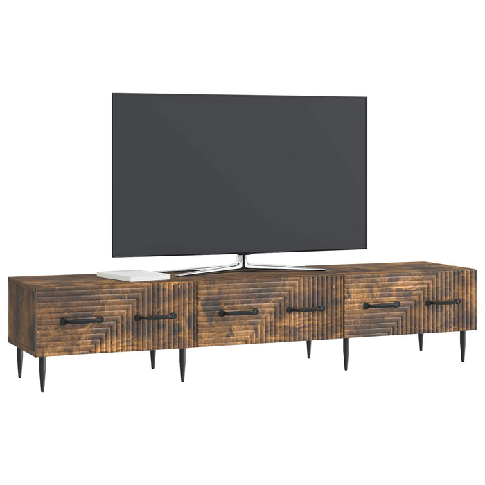 Cabinet TV Stejar fumuriu 147 x 34,5 x 30 cm Lemn prelucrat - WALTI WALTI