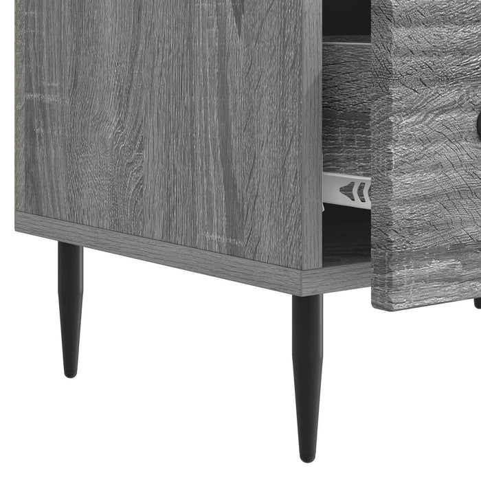 Cabinet TV Sonoma gri 147 x 34,5 x 30 cm Lemn prelucrat - WALTI WALTI