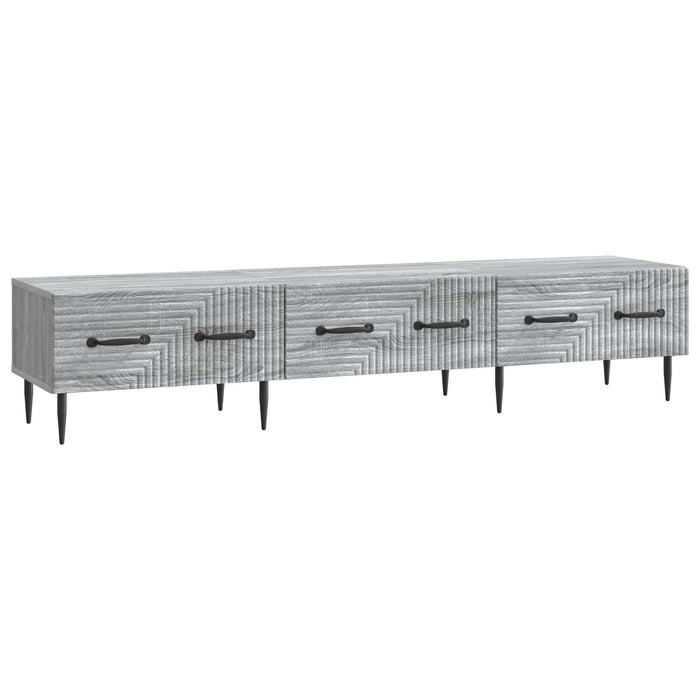 Cabinet TV Sonoma gri 147 x 34,5 x 30 cm Lemn prelucrat - WALTI WALTI