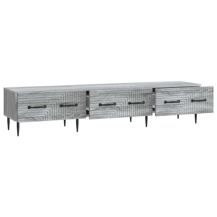 Cabinet TV Sonoma gri 147 x 34,5 x 30 cm Lemn prelucrat - WALTI WALTI