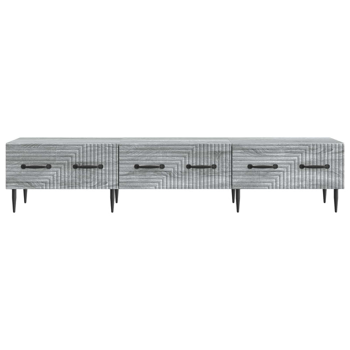 Cabinet TV Sonoma gri 147 x 34,5 x 30 cm Lemn prelucrat - WALTI WALTI