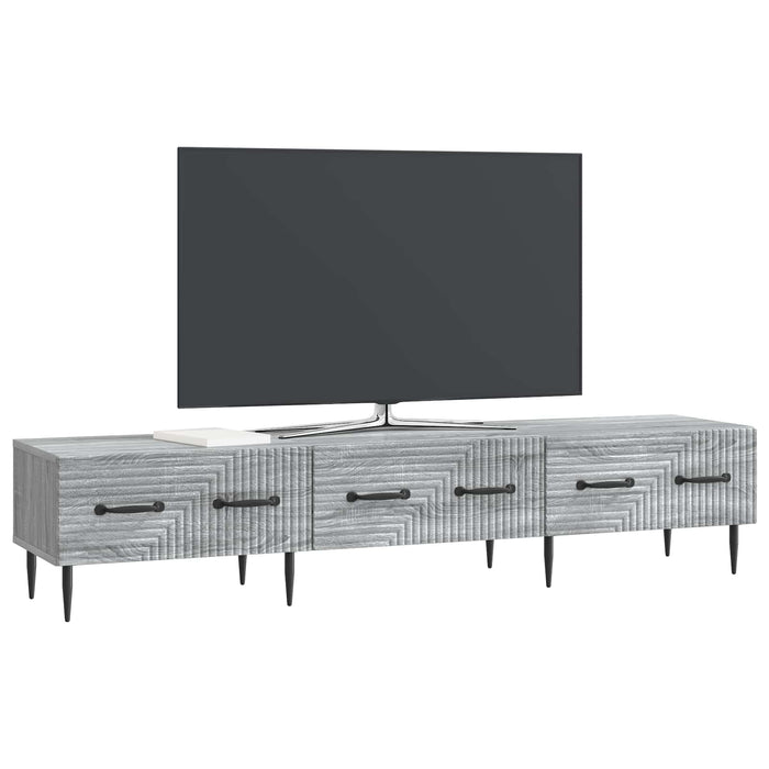 Cabinet TV Sonoma gri 147 x 34,5 x 30 cm Lemn prelucrat - WALTI WALTI