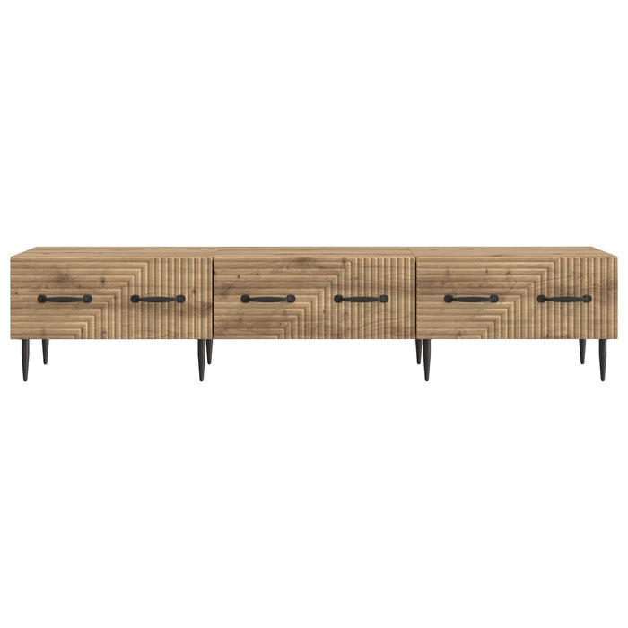 Cabinet TV Stejar Artizanal 147 x 34,5 x 30 cm Lemn prelucrat - WALTI WALTI