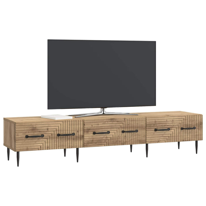 Cabinet TV Stejar Artizanal 147 x 34,5 x 30 cm Lemn prelucrat - WALTI WALTI