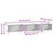 Cabinet TV Stejar Artizanal 147 x 34,5 x 30 cm Lemn prelucrat - WALTI WALTI