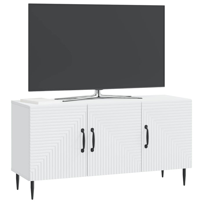 Cabinet TV Alb 99 x 34,5 x 50 cm Lemn prelucrat - WALTI WALTI