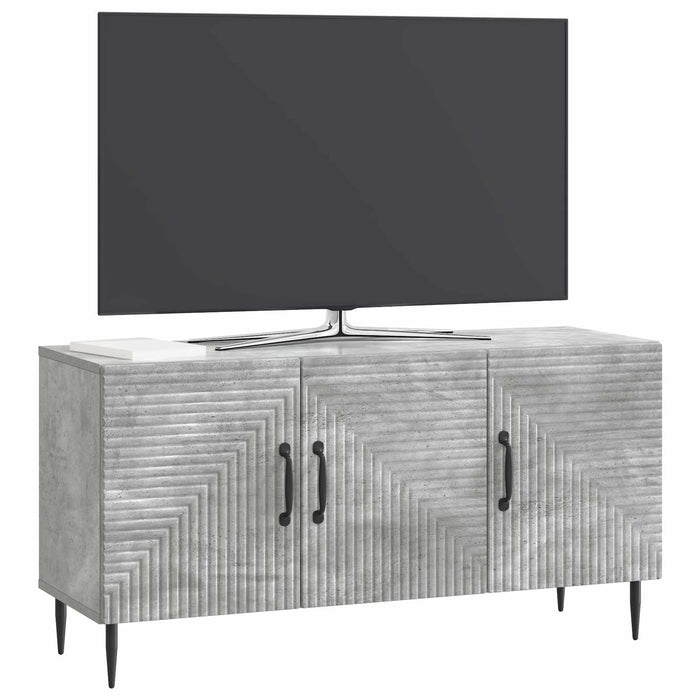 Cabinet TV Gri Beton 99 x 34,5 x 50 cm Lemn prelucrat - WALTI WALTI