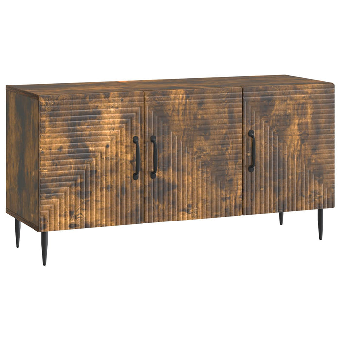 Cabinet TV Stejar fumuriu 99 x 34,5 x 50 cm Lemn prelucrat - WALTI WALTI