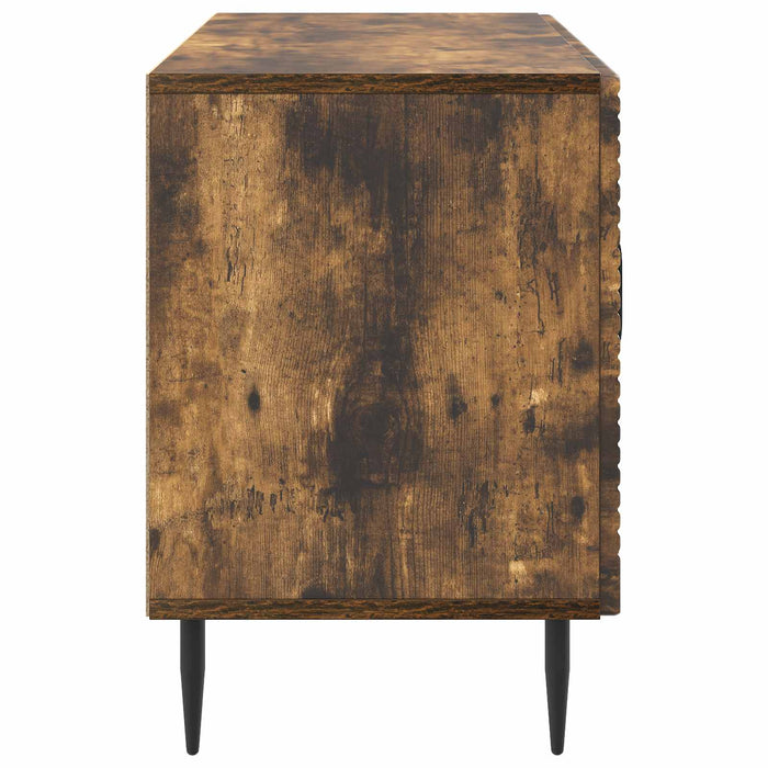 Cabinet TV Stejar fumuriu 99 x 34,5 x 50 cm Lemn prelucrat - WALTI WALTI