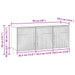 Cabinet TV Sonoma gri 99 x 34,5 x 50 cm Lemn prelucrat - WALTI WALTI