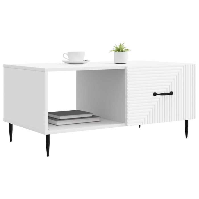 Masă de cafea Alb 90 x 50 x 40 cm Lemn prelucrat - WALTI WALTI