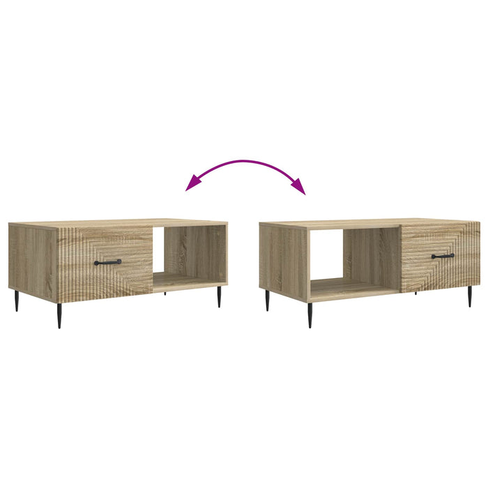 Masă de cafea Stejar Sonoma 90 x 50 x 40 cm Lemn prelucrat - WALTI WALTI