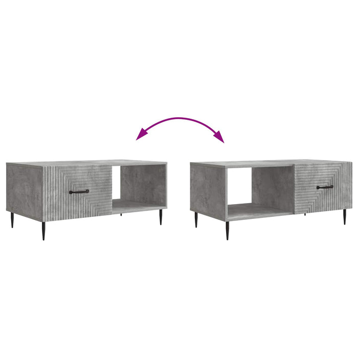 Masă de cafea Gri Beton 90 x 50 x 40 cm Lemn prelucrat - WALTI WALTI
