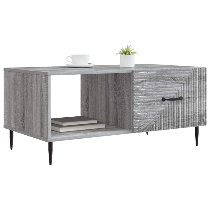 Masă de cafea Sonoma gri 90 x 50 x 40 cm Lemn prelucrat - WALTI WALTI