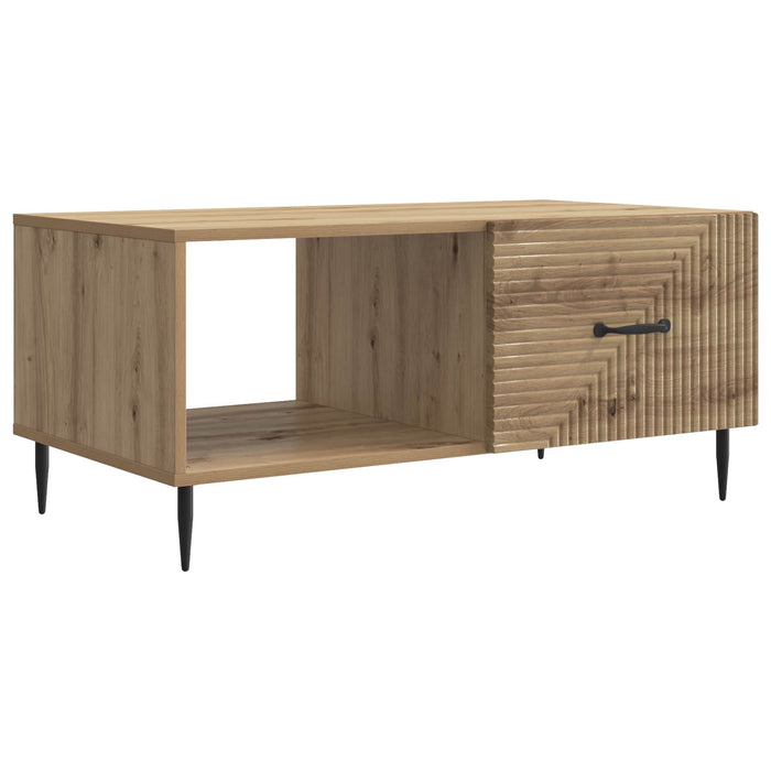 Masă de cafea Stejar Artizanal 90 x 50 x 40 cm Lemn prelucrat - WALTI WALTI