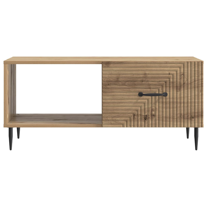 Masă de cafea Stejar Artizanal 90 x 50 x 40 cm Lemn prelucrat - WALTI WALTI