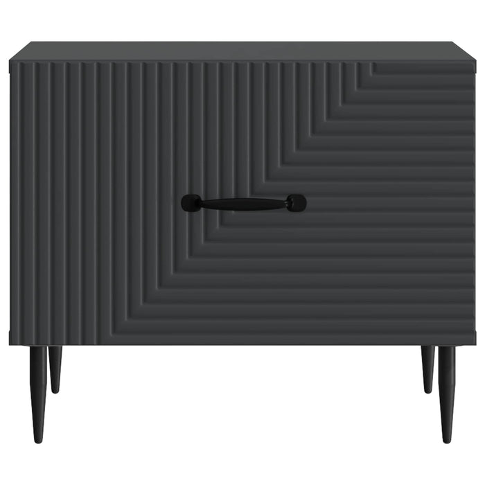 Masă de cafea cu sertar Negru 49 x 50 x 40 cm Lemn prelucrat - WALTI WALTI