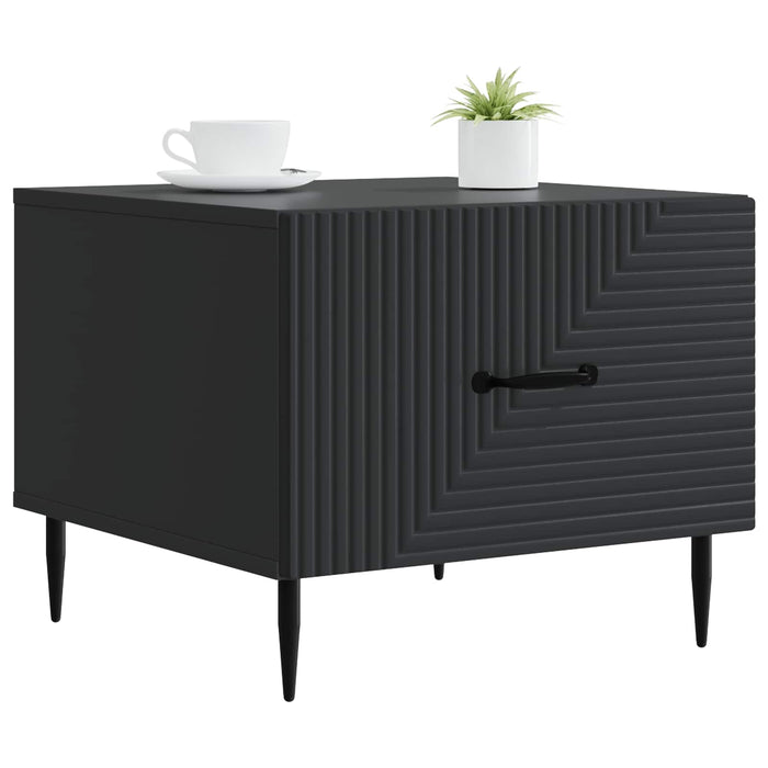 Masă de cafea cu sertar Negru 49 x 50 x 40 cm Lemn prelucrat - WALTI WALTI