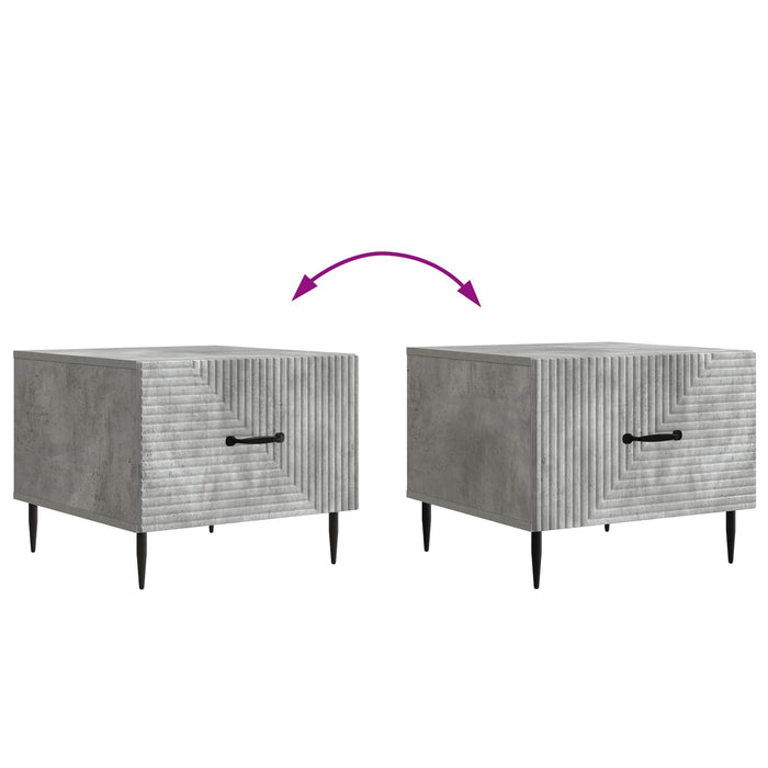 Masă de cafea Gri Beton 49 x 50 x 40 cm Lemn prelucrat - WALTI WALTI