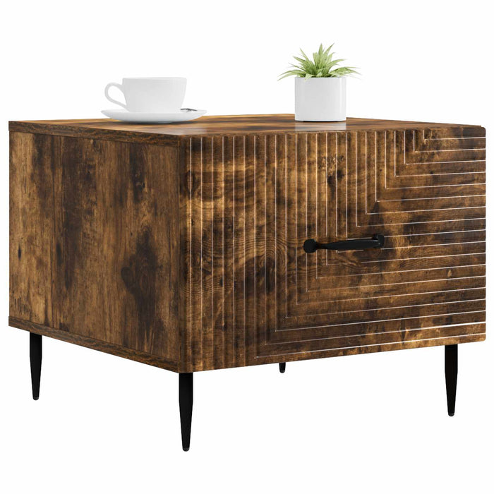 Masă de cafea Stejar fumuriu 49 x 50 x 40 cm Lemn prelucrat - WALTI WALTI
