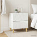 Noptieră 2 pcs Alb 43 x 34,5 x 48 cm Lemn prelucrat - WALTI WALTI