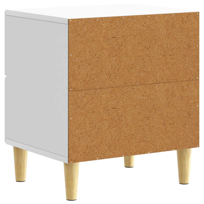Noptieră 2 pcs Alb 43 x 34,5 x 48 cm Lemn prelucrat - WALTI WALTI