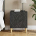 Noptieră Negru 43 x 34,5 x 48 cm Lemn prelucrat - WALTI WALTI