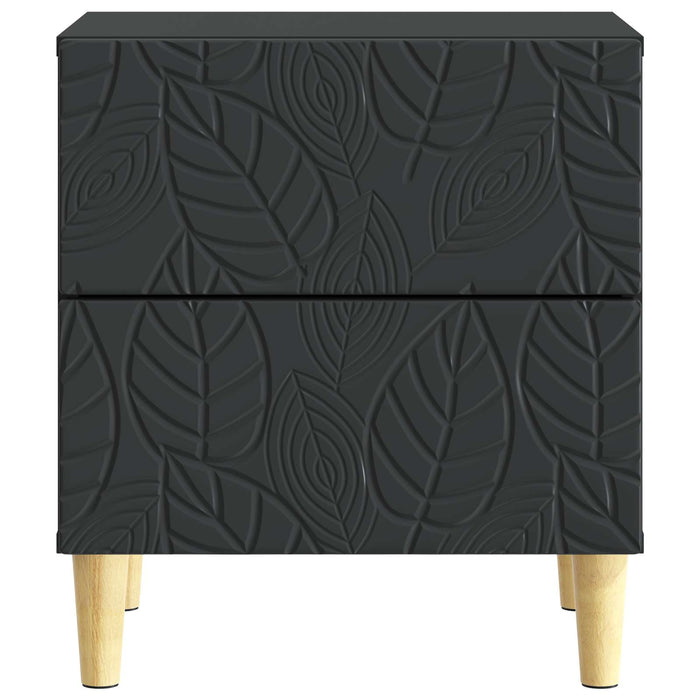 Noptieră Negru 43 x 34,5 x 48 cm Lemn prelucrat - WALTI WALTI