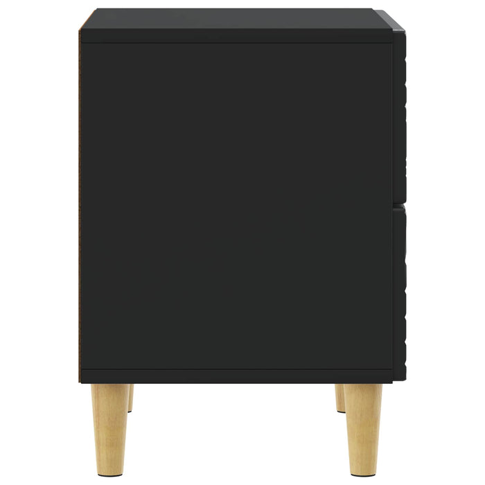 Noptieră Negru 43 x 34,5 x 48 cm Lemn prelucrat - WALTI WALTI